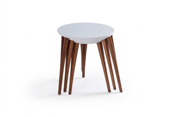 Mesas auxiliares soporte de flores Mesas de madera Conjunto de mesa Mesa de centro Mesa auxiliar de 3 piezas.