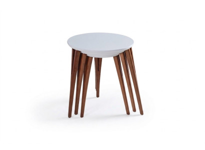 Mesas auxiliares soporte de flores Mesas de madera Conjunto de mesa Mesa de centro Mesa auxiliar de 3 piezas.
