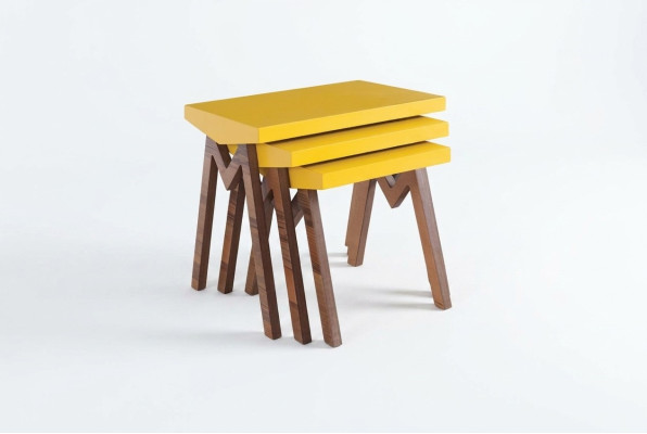 Mesa de café Mesa auxiliar Mesas Mesa de salón Mesas de madera Juego de 3 piezas.