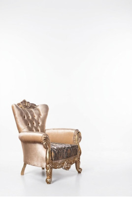 Sillón barroco Chesterfield sofá muebles decoración sofás silla