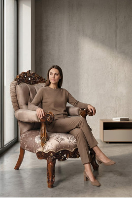 Sillón Trono Silla Sofá Sillas Barroco Muebles Mobiliario Terciopelo Oro