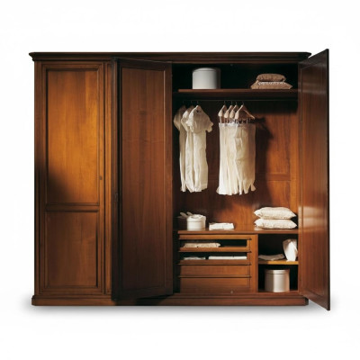 Armario de granjero - Muebles italianos de madera maciza - Armarios de dormitorio estilo rural.