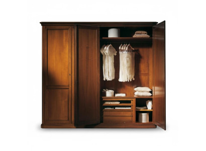 Armario de granjero - Muebles italianos de madera maciza - Armarios de dormitorio estilo rural.