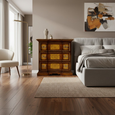 Muebles italianos marrones cómoda clásica de madera armarios muebles consolas
