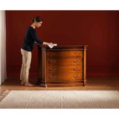 Cómoda de campo Armario de madera Gabinetes Muebles Consolas Muebles italianos Marrón