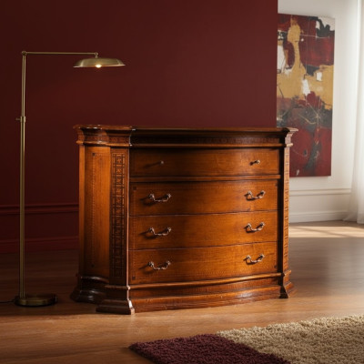 Cómoda de campo Armario de madera Gabinetes Muebles Consolas Muebles italianos Marrón