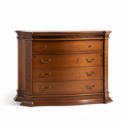 Cómoda de campo Armario de madera Gabinetes Muebles Consolas Muebles italianos Marrón