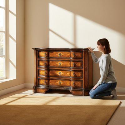 Italia Casa de campo Cómoda Armario Lujo Cajonera Armario Estante Muebles Armario de madera