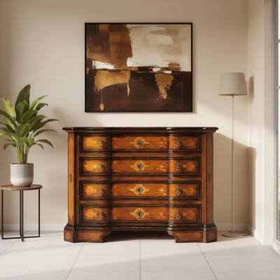 Italia Casa de campo Cómoda Armario Lujo Cajonera Armario Estante Muebles Armario de madera