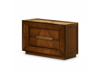 Dormitorio Muebles Mesa Mesita de noche Marrón Madera Diseño de muebles Mesa auxiliar Mesas
