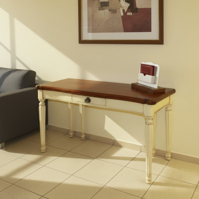 Consola de lujo Blanco Cómoda Mesa Consola Diseño Madera Mesa Consola Nueva