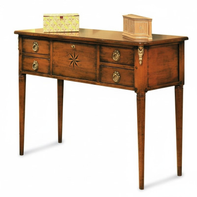 Muebles Estilo Barroco Diseño Madera Mobiliario Italiano Mesa Consola Marrón Aparador