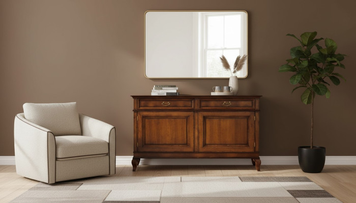 Mueble aparador de madera maciza estilo rústico cómoda consola nuevo