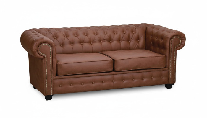 Sofá Chesterfield de tela gris Sofás Sala de estar Sofá Cojín Asiento Muebles