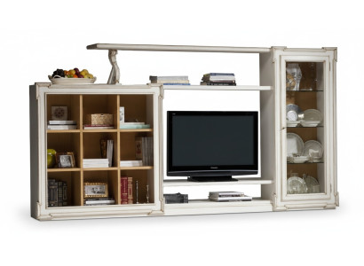 Estilo antiguo tv pared soporte de televisión armario pared unidades rtv gabinetes de vidrio muebles