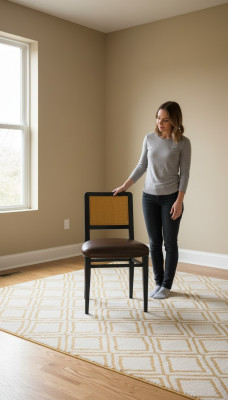 Silla de comedor de lujo, sillas Art déco de cuero diseño de madera silla Muebles italianos.