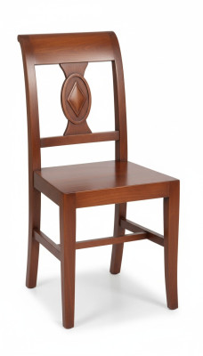 Comedor silla de diseño de madera de lujo Sillón Marrón Silla 1x Muebles Nuevos