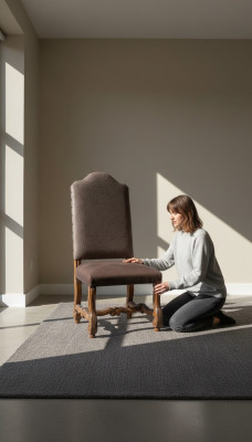 Sillas de diseño de lujo Silla tapizada Sillón Muebles de oficina nuevos Comedor Madera Muebles