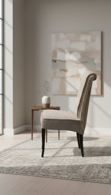 Silla clásica de diseño, sillón de un asiento, silla de madera, sillas, muebles italianos, respaldo.