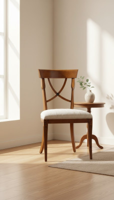 Silla de diseñador Silla de comedor de madera de lujo, silla de madera nueva, muebles clásicos.