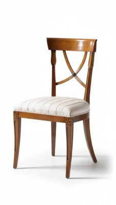 Silla de diseñador Silla de comedor de madera de lujo, silla de madera nueva, muebles clásicos.