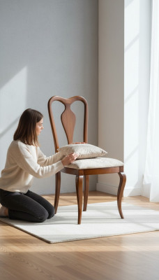 Sillas clásicas Silla de diseñador Silla de madera Silla de comedor Muebles de madera de lujo