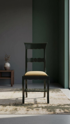 Silla de madera de diseño, silla de comedor de lujo, muebles de madera clásicos, silla.