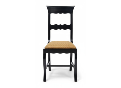 Silla de madera de diseño, silla de comedor de lujo, muebles de madera clásicos, silla.