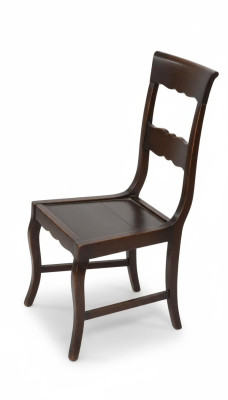 Silla de madera de diseño en comedor muebles de lujo color marrón nuevo
