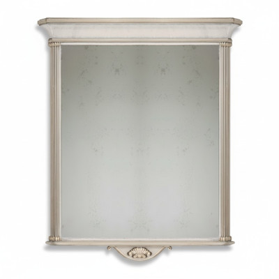 Marco de espejo clásico Beige Espejo de pared Muebles de estilo italiano