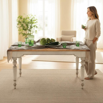 Estilo usado Nuevo Mesa de comedor de madera Mesa de madera Muebles italianos