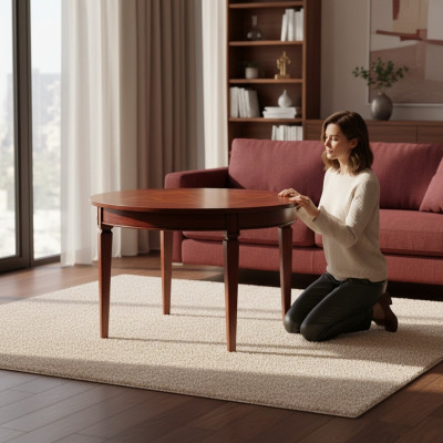 Mesa de comedor de lujo, mesa de diseño, mesas de comedor, muebles de diseño de madera italianos.