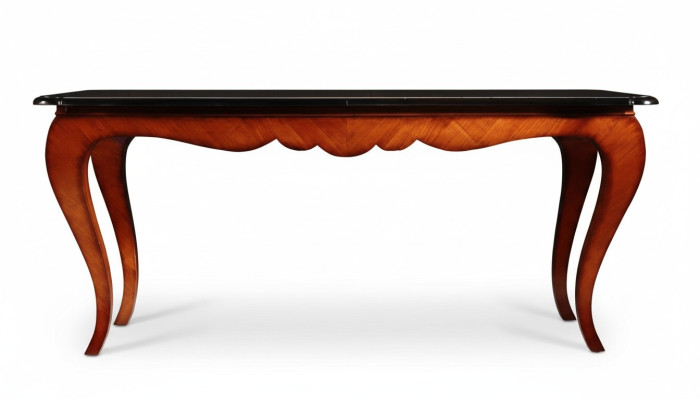 Mesa de comedor de madera de lujo, diseño mega mesa nueva, mesa de comedor marrón.