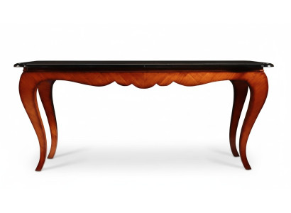 Mesa de comedor de madera de lujo, diseño mega mesa nueva, mesa de comedor marrón.