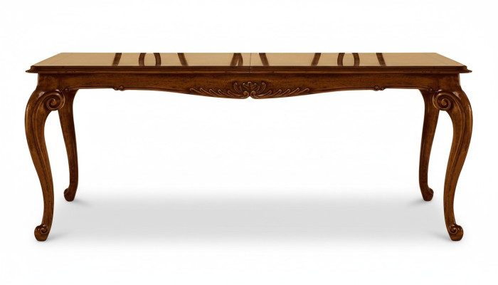 Mesa de lujo de acero inoxidable Mesas de comedor Mesa de comedor Diseño italiano Marrón
