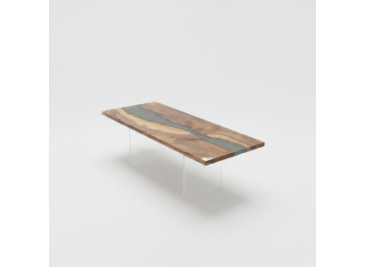 Diseño de mesa Muebles modernos de río marino Mesa de comedor Mesas de resina epoxi Océano