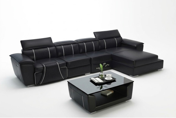 Sofá esquinero en forma de L Sofá Sofá Diseño Sofá Tela Cuero Moderno Relax Automático Nuevo