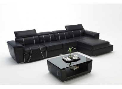 Sofá esquinero en forma de L Sofá Sofá Diseño Sofá Tela Cuero Moderno Relax Automático Nuevo