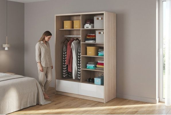 Estanterías multifunción armario estantería armarios de almacenamiento de 150 cm Nuevo perchero
