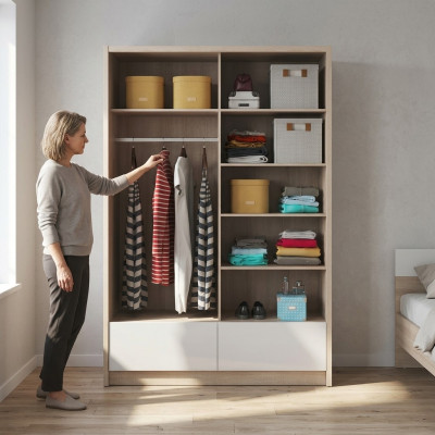 Estantería de uso múltiple Armario Estante Armario de almacenamiento 150 cm Nuevo Guardarropa
