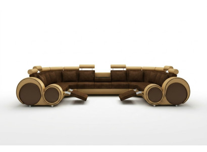 Tejido Textil Sofá Sofá de tela con USB Sofá de esquina Sofá Salón Paisaje XXL Relax Nuevo