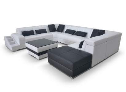 Modernos cojines de asiento conjunto de sala de estar sofá esquinero USB en forma de U nuevo