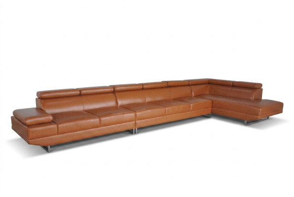 Sofá XXL Loung Dream para sala de estar con cojines, conjunto de asientos, paisaje de sala de estar, esquina de cuero +USB