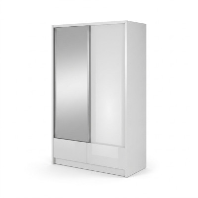 Garderobe Almacenamiento 130 cm Estantería Armario Archivo Puertas correderas Oficina