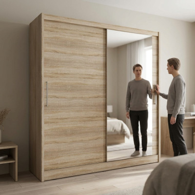 Estantería multifuncional armario de 180 cm estante armario de almacenamiento guardarropa nuevo.