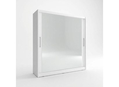 Armario de espejo para dormitorio, 200cm de altura, armarios para ropa con puertas correderas.