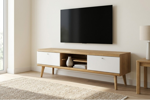 Mueble de televisión PRTV160, armario de televisión, cómoda, armario de salón, nuevo.