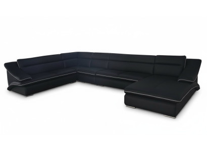 Sofá esquinero de diseño, sofá tapizado en forma de L, conjunto de esquina de sofá, sofá en forma de U, sofá con USB