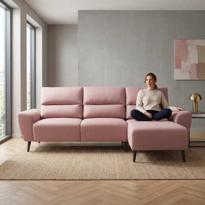 Sofá Sofá en forma de L Sofás esquineros Sofá esquinero con cajón integrado Conjunto de sala de estar Conjunto de sofá cama
