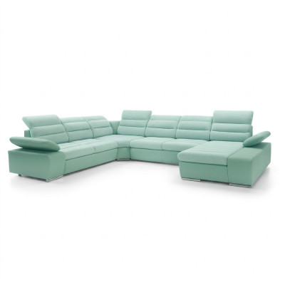 Sofá de esquina en forma de U con función de cama, sofá nuevo de esquina.